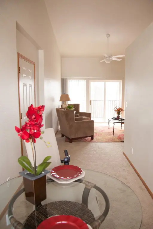 2 bedroom - dining and hallway
